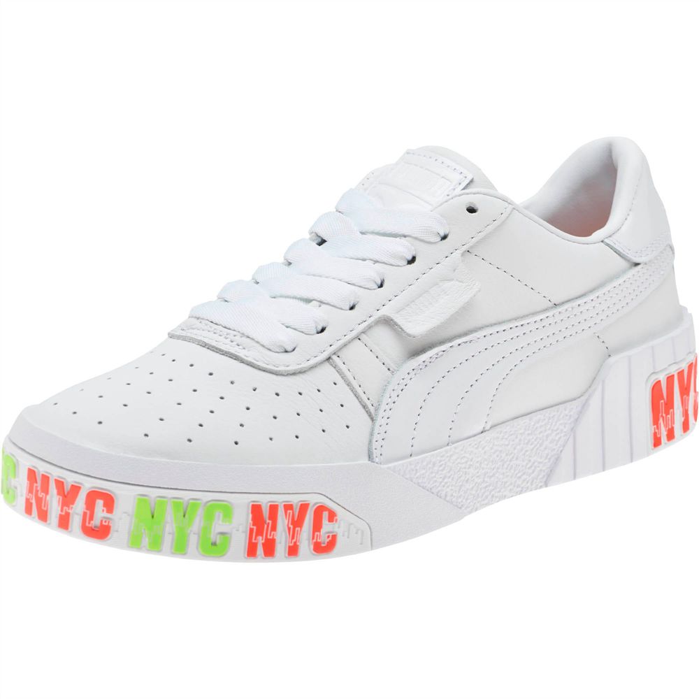 Puma Cali Bold NYC Női Sportcipő - Fehér ( Hungary - FNOWM5192 )